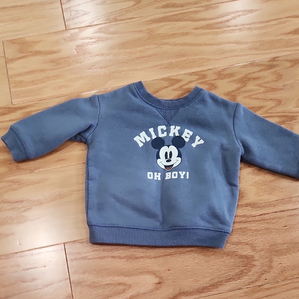 Jumping Beans Blue Mickey Mouse Sweatshirt 3 Months